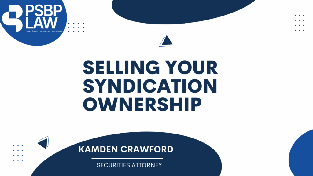selling syndication interest