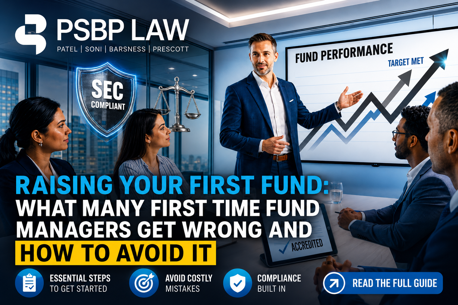 First-time fund manager presenting investment strategy to a team